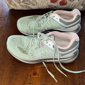 Stylish Women's Athletic Shoes in Mint and Pink